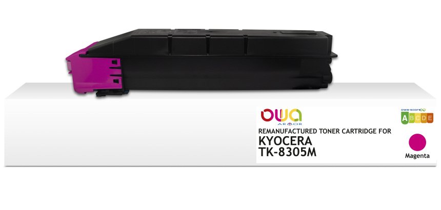 Toner remanufacturé OWA - standard - Magenta - pour KYOCERA TK-8305M