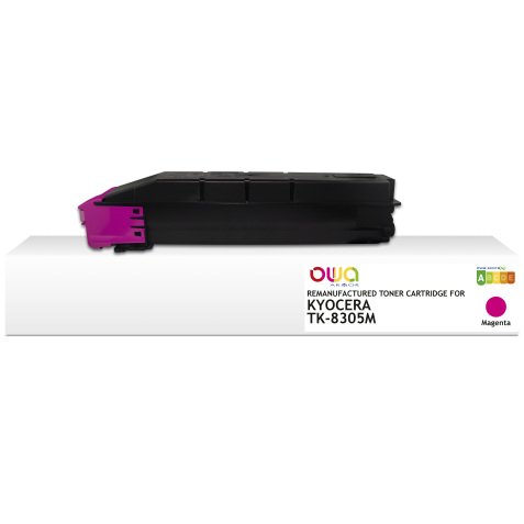 Toner remanufacturé OWA - standard - Magenta - pour KYOCERA TK-8305 M