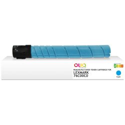 DE_Toner remanufacturé OWA - standard - Cyan - pour LEXMARK 76C00C0