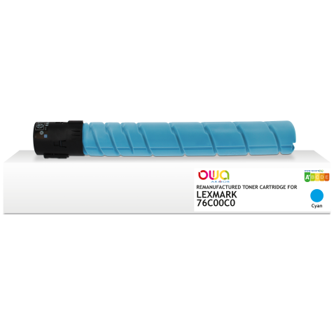 Toner gereviseerd OWA - standaard - Cyaan - voor LEXMARK 76C00C0