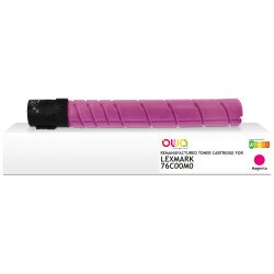 En_toner remanufacturé owa - standard - magenta - pour lexmark 76c00m0