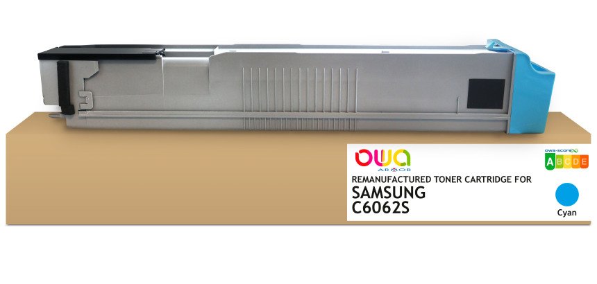 Toner remanufacturé OWA - standard - Cyan - pour SAMSUNG CLT-C6062S/ELS