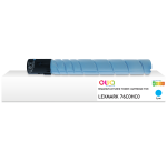 Toner remanufacturé OWA - standard - Cyan - pour LEXMARK 76C0HC0