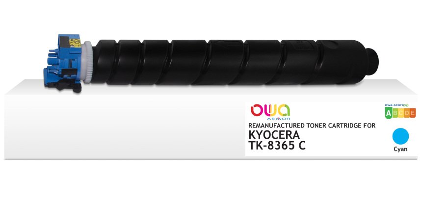 Toner remanufacturé OWA - standard - Cyan - pour KYOCERA TK-8365 C