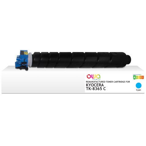 Toner remanufacturé OWA - standard - Cyan - pour KYOCERA TK-8365 C