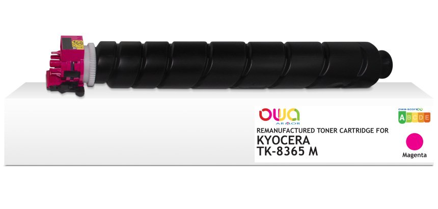 Toner remanufacturé OWA - standard - Magenta - pour KYOCERA TK-8365 M