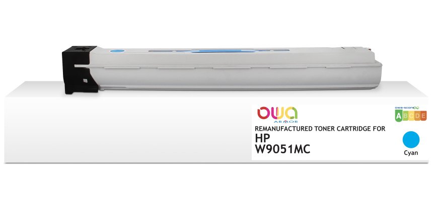 Toner remanufacturé OWA - standard - Cyan - pour HP W9051MC