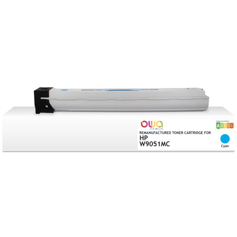 Toner remanufacturé OWA - standard - Cyan - pour HP W9051MC