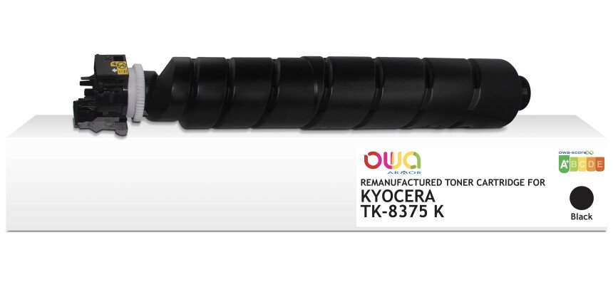 Toner remanufacturé OWA - standard - Noir - pour KYOCERA TK-8375 K
