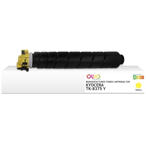 Toner remanufacturé OWA - standard - Jaune - pour KYOCERA TK-8375 Y