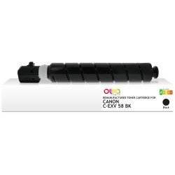 Toner remanufacturé OWA - standard - Noir - pour CANON C-EXV 58 BK