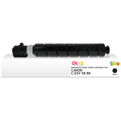 Toner remanufacturé OWA - standard - Noir - pour CANON C-EXV 58 BK