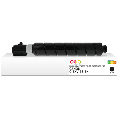 Toner remanufacturé OWA - standard - Noir - pour CANON C-EXV 58 BK