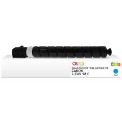 Toner remanufacturé OWA - standard - Cyan - pour CANON C-EXV 58 C