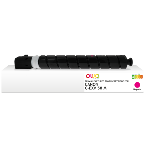 Toner remanufacturé OWA - standard - Magenta - pour CANON C-EXV 58 M