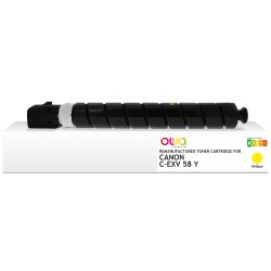 EN_Toner remanufacturé OWA - standard - Jaune - pour CANON C-EXV 58 Y