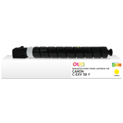 Toner remanufacturé OWA - standard - Jaune - pour CANON C-EXV 58 Y