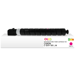 Toner remanufacturé OWA - standard - Magenta - pour CANON C-EXV 58 L M