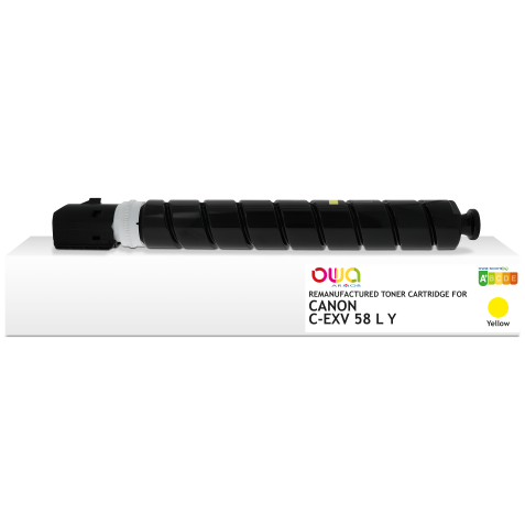 Toner remanufacturé OWA - standard - Jaune - pour CANON C-EXV 58 L Y