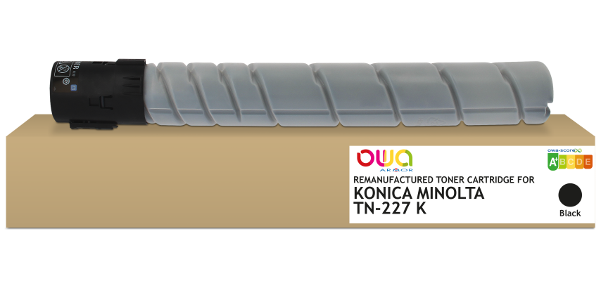 Toner remanufacturé OWA - standard - Noir - pour KONICA MINOLTA TN-227K