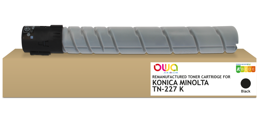 Toner remanufacturé OWA - standard - Noir - pour KONICA MINOLTA TN-227K