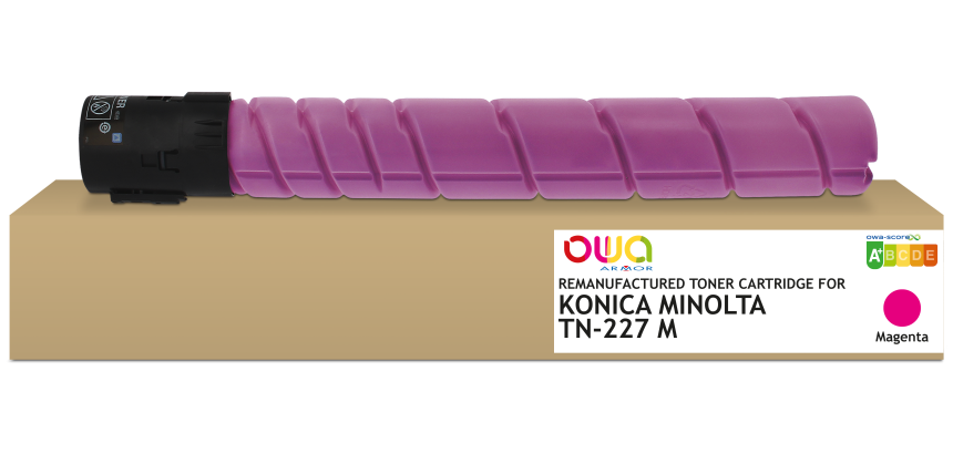 Toner remanufacturé OWA - standard - Magenta - pour KONICA MINOLTA TN-227M