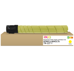 Toner remanufacturé OWA - standard - Jaune - pour KONICA MINOLTA TN-227Y