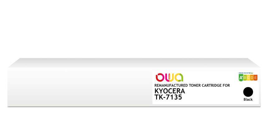 Toner remanufacturé OWA - standard - Noir - pour KYOCERA TK-7135