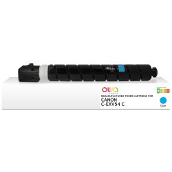 Toner remanufacturé OWA - standard - Cyan - pour CANON C-EXV54 C