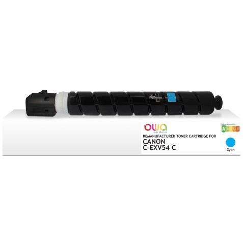 Toner remanufacturé OWA - standard - Cyan - pour CANON C-EXV54 C