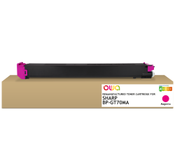 Toner remanufacturé OWA - standard - Magenta - pour SHARP BP-GT70MA