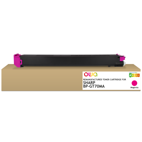 Tóner remanufacturado OWA - estándar - Magenta - para SHARP BP-GT70MA