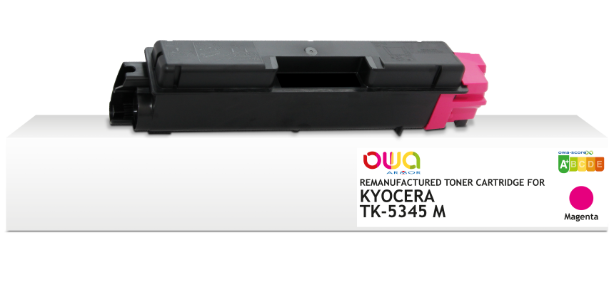 Toner remanufacturé OWA - standard - Magenta - pour KYOCERA TK-5345M
