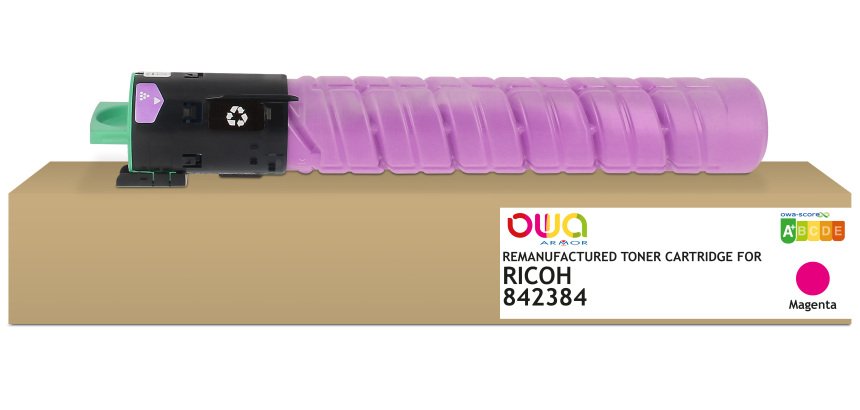 OWA Remanufactured Toner - Standard - Magenta - for RICOH 842384, 842603