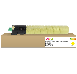 Toner remanufacturé OWA - standard - Jaune - pour RICOH 842385, 842604