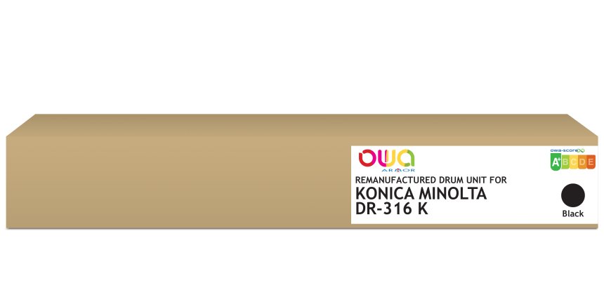 Tambour remanufacturé OWA - standard - Black - pour KONICA MINOLTA DR-316K