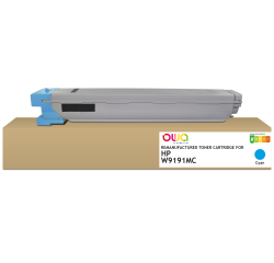 Toner remanufacturé OWA - standard - Cyan - pour HP W9191MC