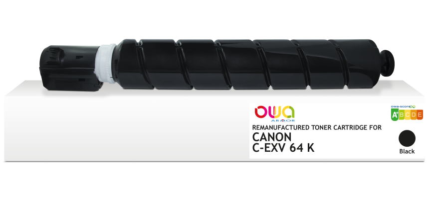 Toner remanufacturé OWA - standard - Noir - pour CANON C-EXV 64