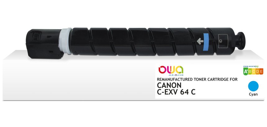 OWA remanufactured toner - standard - Cyan - for CANON C-EXV 64