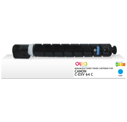 EN_Toner remanufacturé OWA - standard - Cyan - pour CANON C-EXV 64