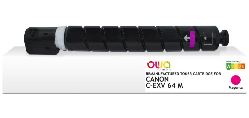 Toner remanufacturé OWA - standard - Magenta - pour CANON C-EXV 64