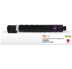 Toner remanufacturé OWA - standard - Magenta - pour CANON C-EXV 64