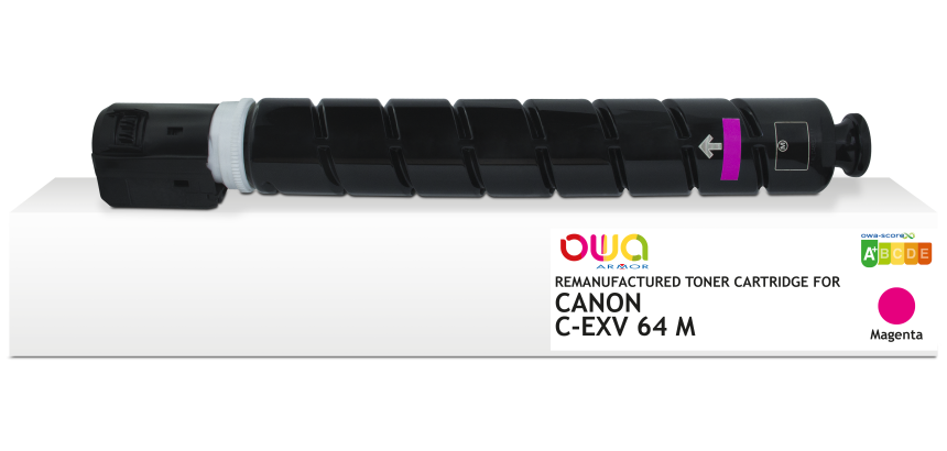 Toner remanufacturé OWA - standard - Magenta - pour CANON C-EXV 64