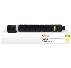 Toner remanufacturé OWA - standard - Jaune - pour CANON C-EXV64Y