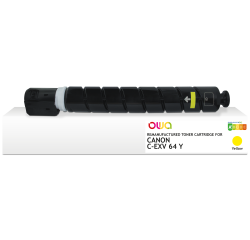 EN_Toner remanufacturé OWA - standard - Jaune - pour CANON C-EXV 64