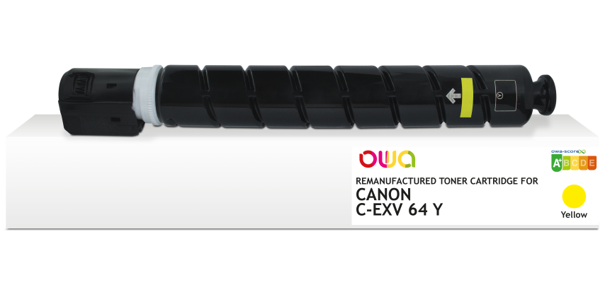 OWA wiederaufbereiteter Toner - Standard - Gelb - für CANON C-EXV 64