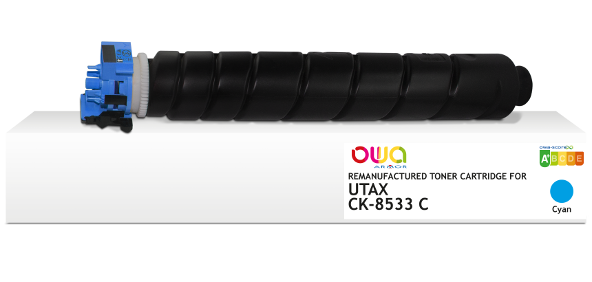 Toner remanufacturé OWA - standard - Cyan - pour UTAX CK-8533 C