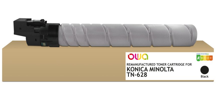 OWA Gereviseerde Toner - Standaard - Zwart - voor KONICA MINOLTA TN-628