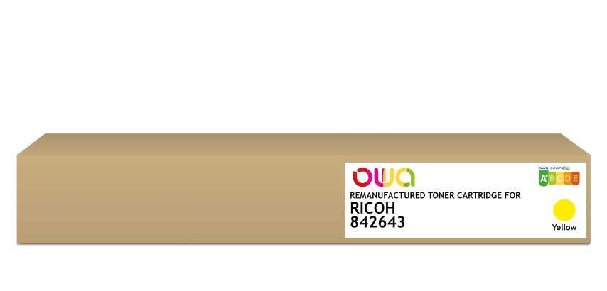 OWA Remanufactured Toner - Standard - Yellow - for RICOH 842643