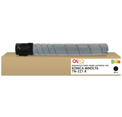 Toner remanufacturé OWA - standard - Noir - pour KONICA MINOLTA TN-321 K, DEVELOP A33K1D0, OLIVETTI B1036